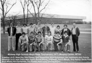 Midway High School Greenwaves Basketball 1977